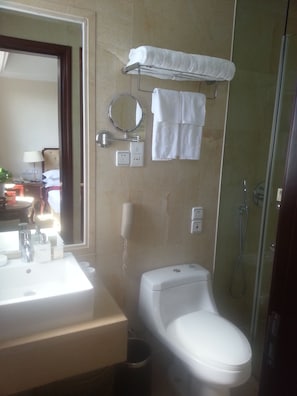 Chambre, 1 lit une place | Salle de bain