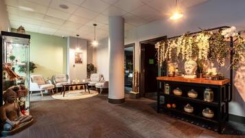 Sauna, steam room, body treatments, hot stone massages, Swedish massages