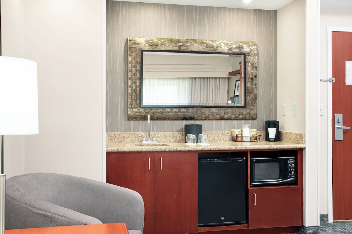 suite, 1 bedroom | private kitchen | fridge, microwave, coffee/tea maker