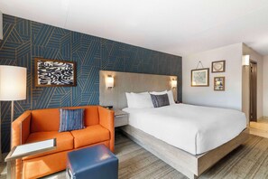 Standard Room, 1 King Bed, Non Smoking, Refrigerator (with Sofabed) | Desk, laptop workspace, blackout drapes, iron/ironing board - Best Western Plus Landmark Inn (Laconia)