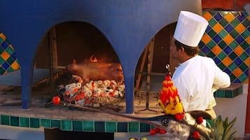 Déjeuner et dßner servis sur place