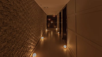 Sauna, steam room, body treatments, Thai massages, facials