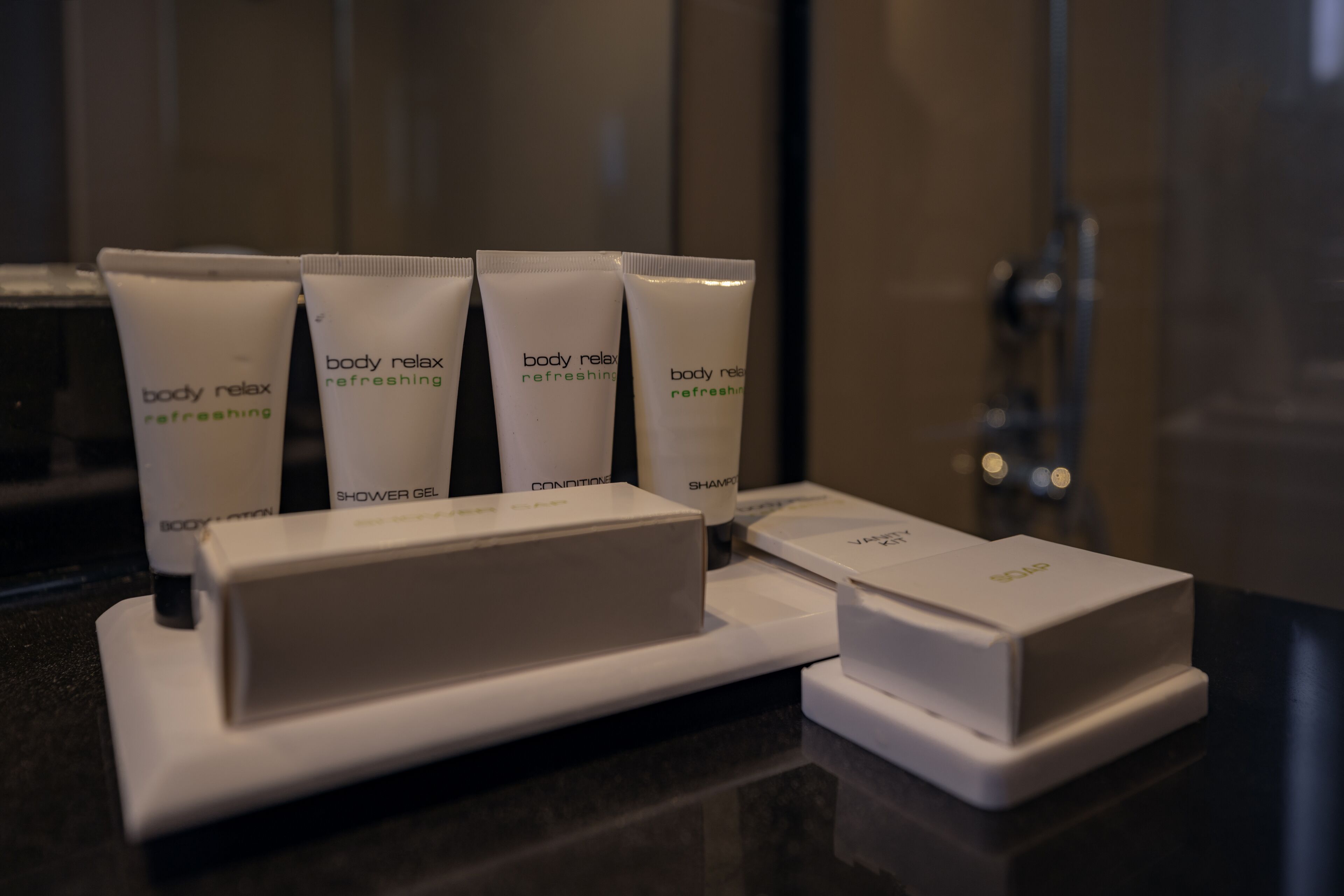 superior room | bathroom amenities | combined shower/bathtub, designer toiletries, hair dryer, bathrobes