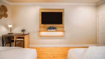 Classic Double Room, 2 Queen Beds | Iron/ironing board, free WiFi, bed sheets