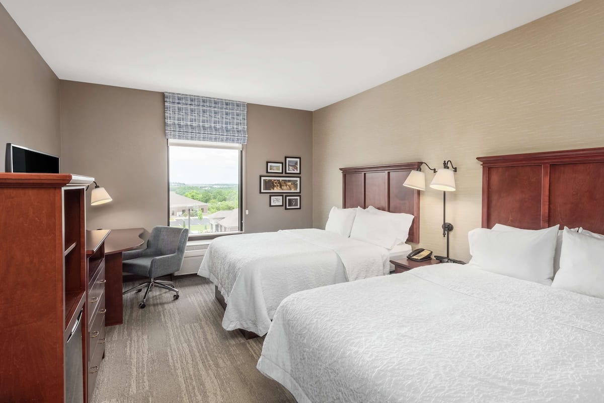 room, 2 queen beds, non smoking | in-room safe, iron/ironing board, free cots/infant beds, rollaway beds