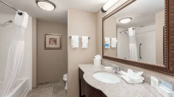 Free toiletries, hair dryer, towels