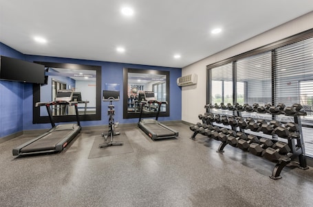 Sala de fitness. Hampton Inn & Suites Crawfordsville