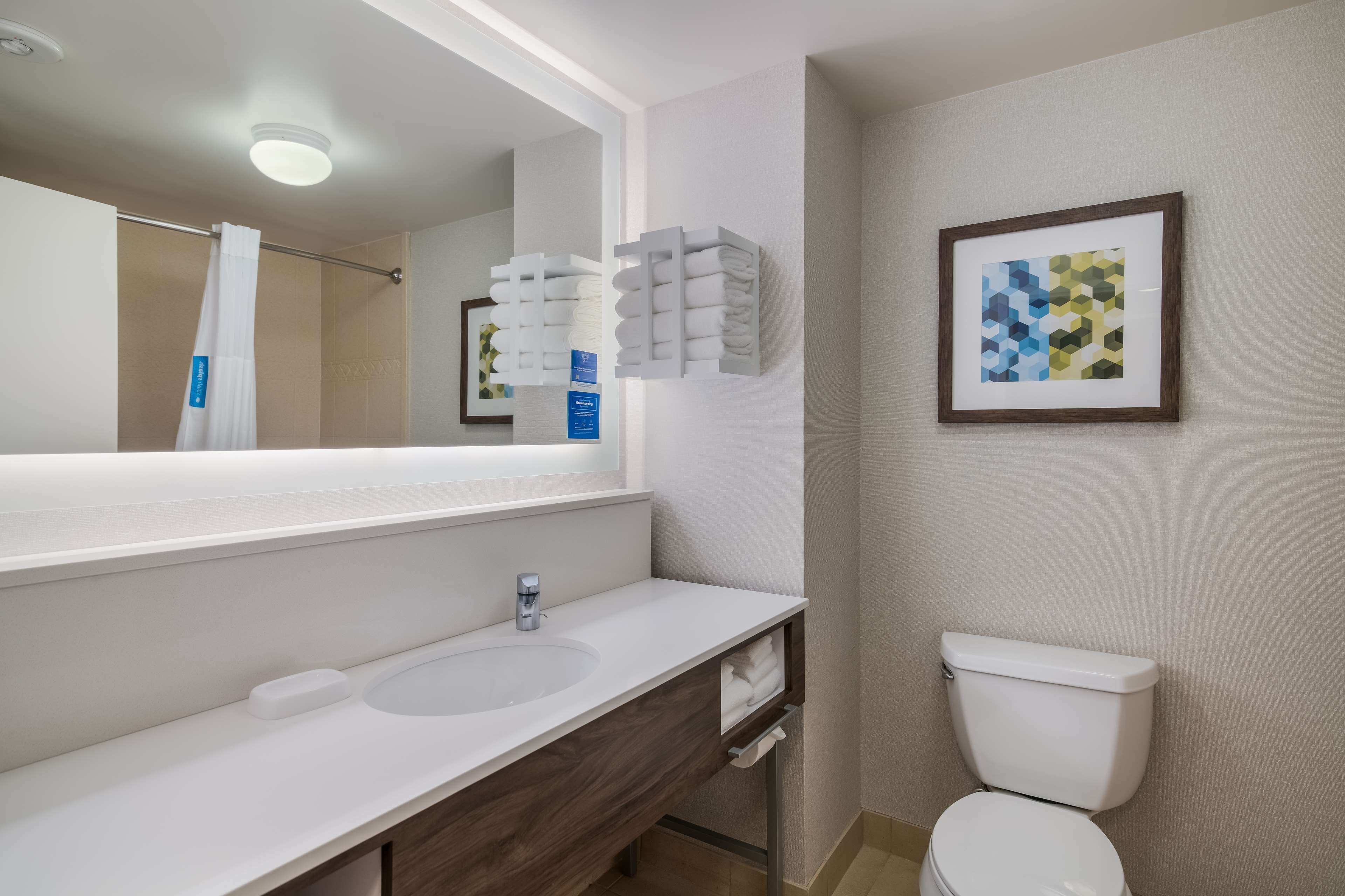 free toiletries, hair dryer, towels