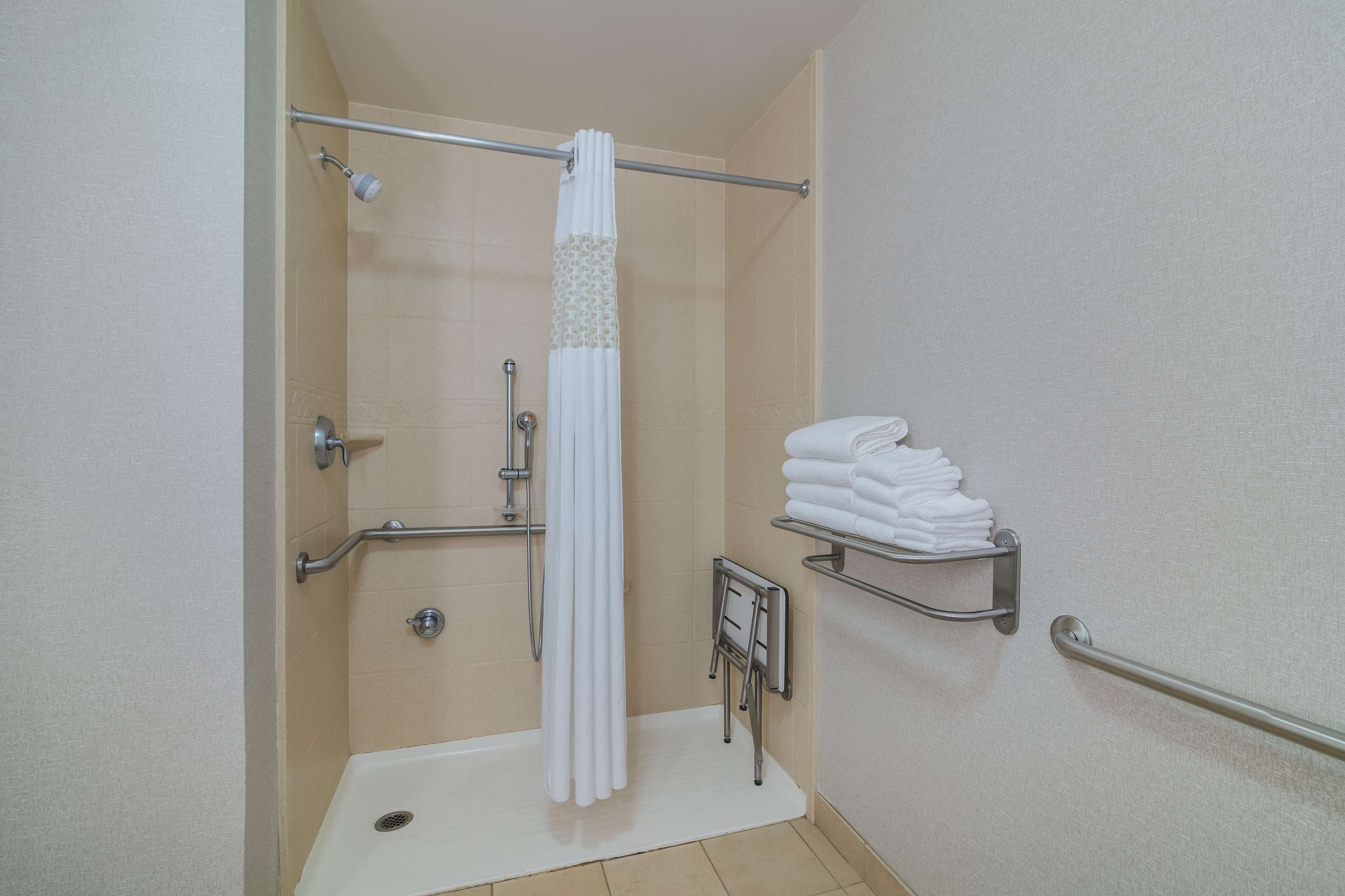 mobility accessible king studio suite | bathroom shower