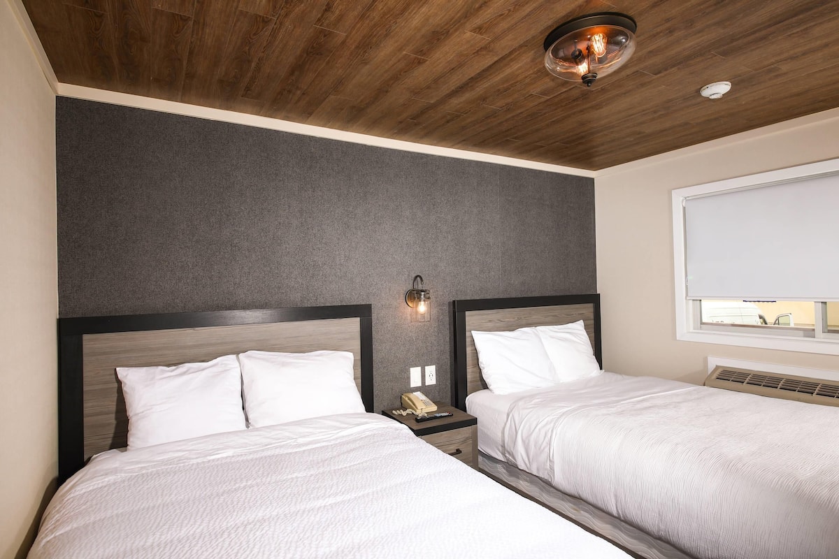Suite, varias camas, para no fumadores | Escritorio, espacio para trabajar con laptop y cortinas blackout