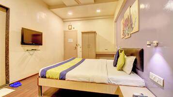 Pillowtop beds, in-room safe, blackout drapes, soundproofing