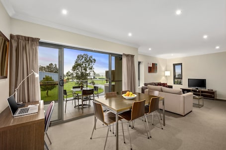 42-inch LCD TV with digital channels, TV, DVD player