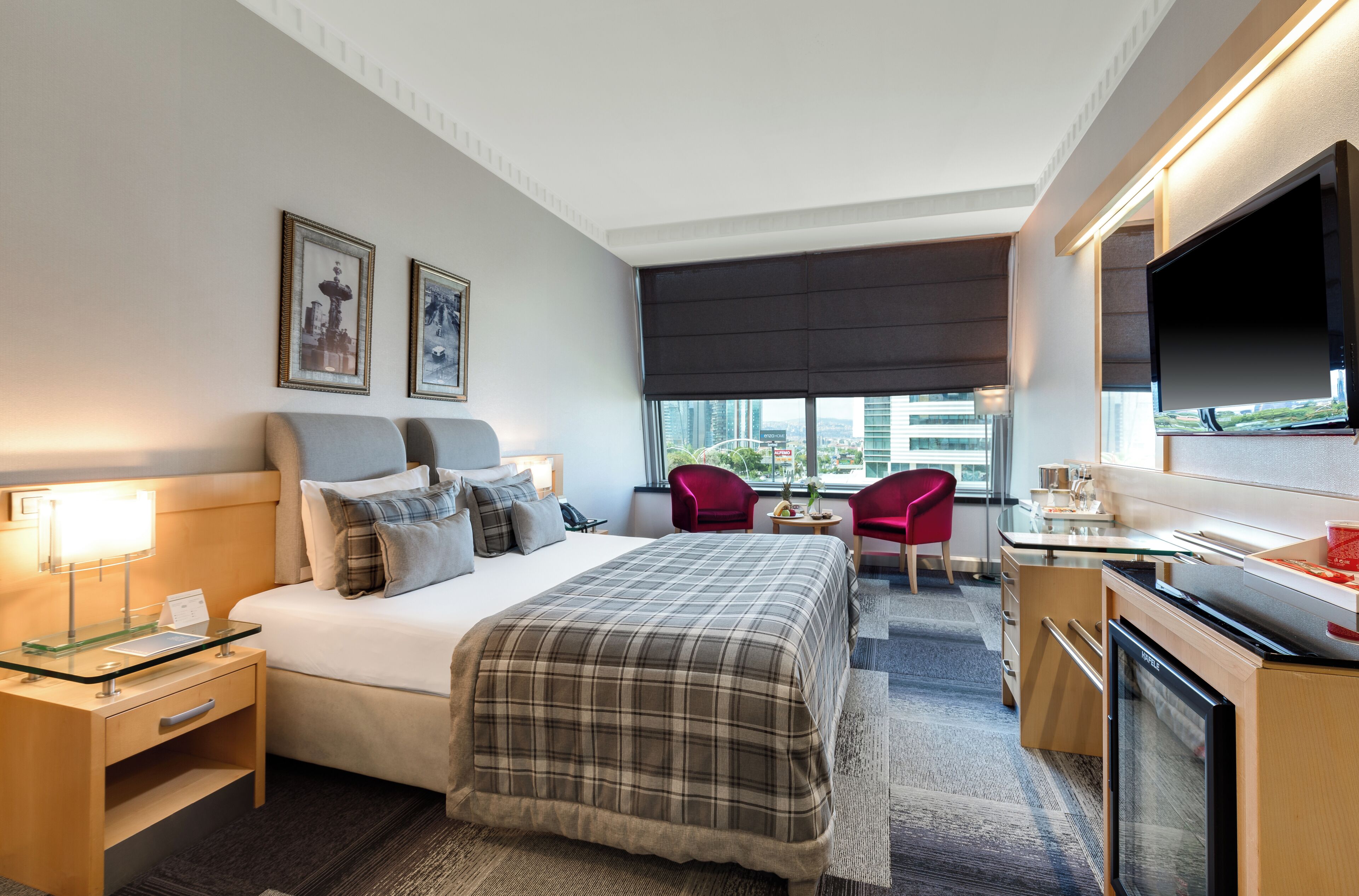 Premium bedding, minibar, in-room safe, desk
