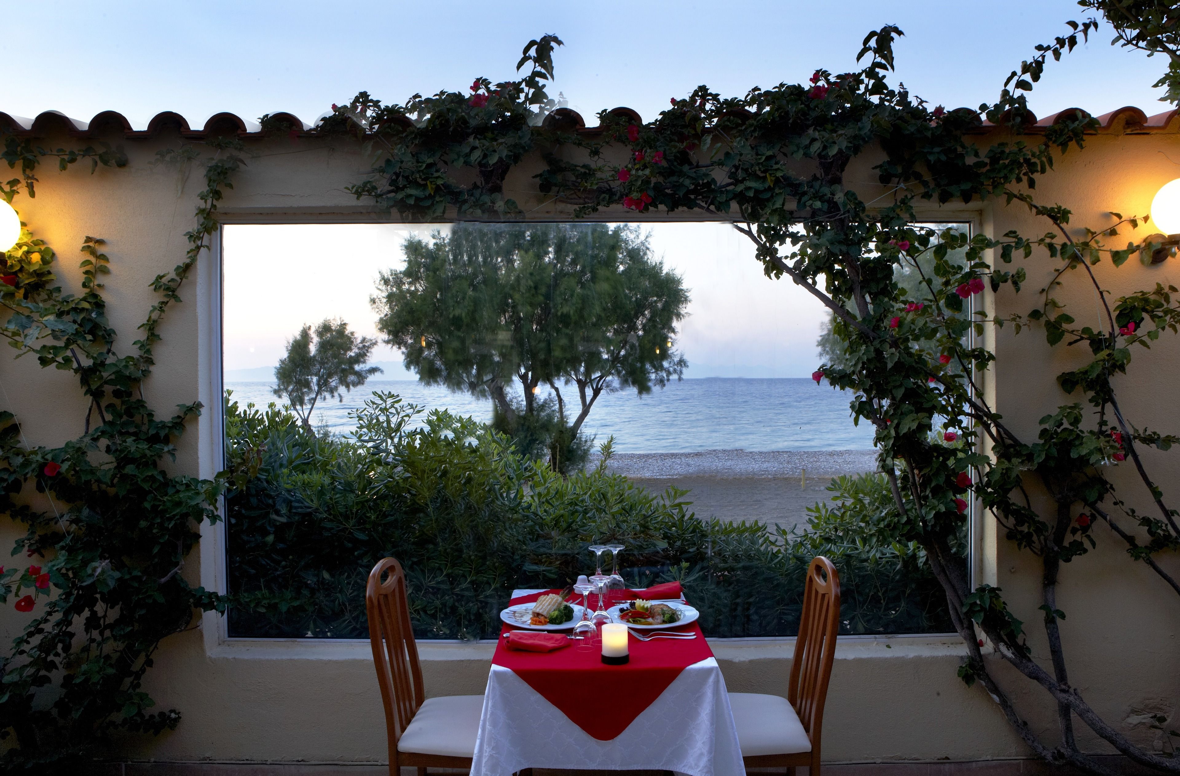 2 間餐廳，供應午餐和晚餐，國際料理