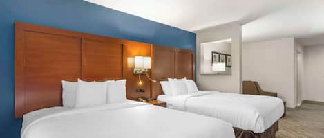Suite, 2 Queen Beds, Non Smoking | 1 bedroom, premium bedding, in-room safe, desk