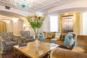 Sitteområde i lobbyen