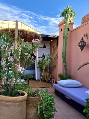Superior Triple Room, Terrace (Turquoise) | 1 bedroom, premium bedding, in-room safe, individually decorated