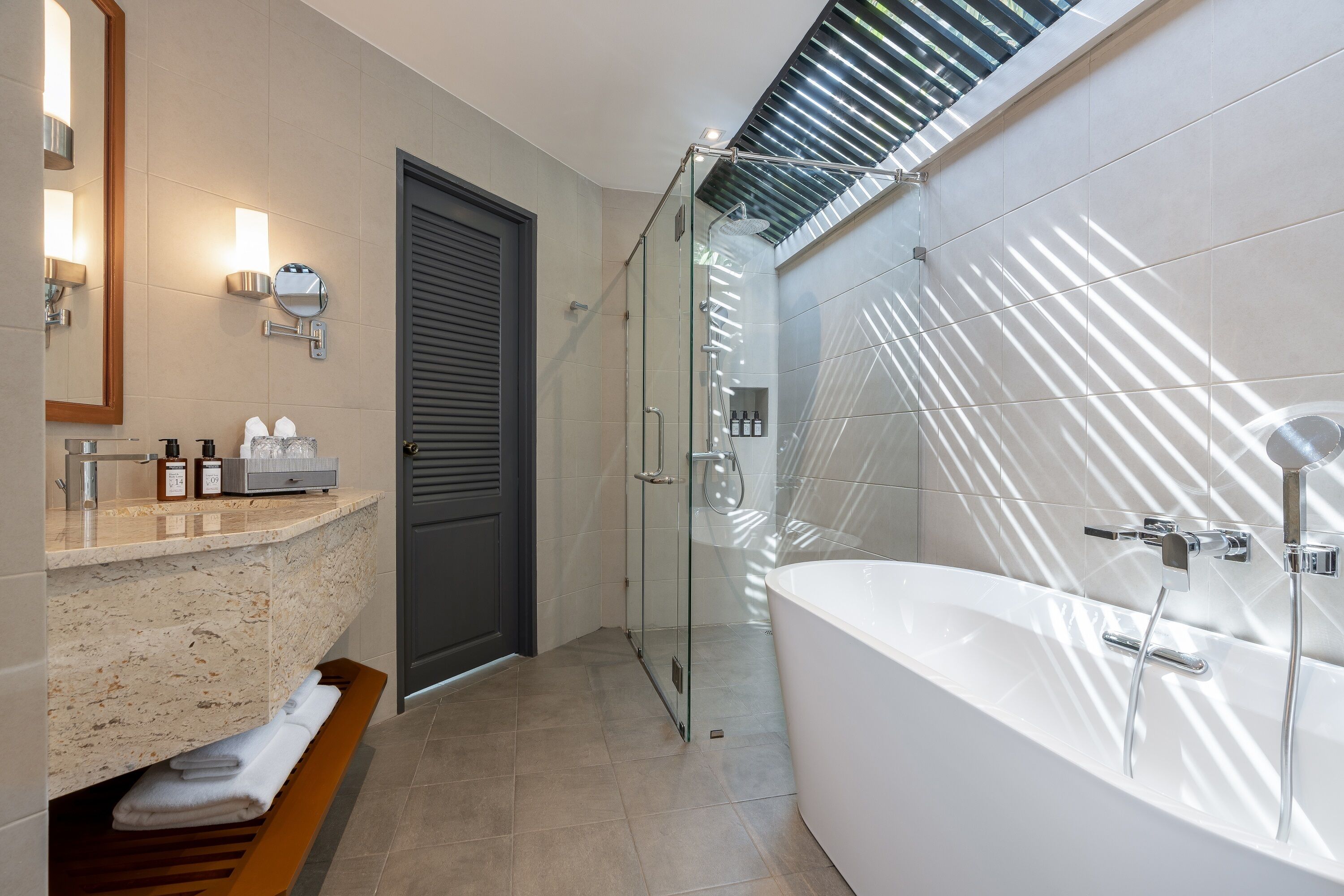 pool villa | bathroom | free toiletries, hair dryer, bathrobes, slippers