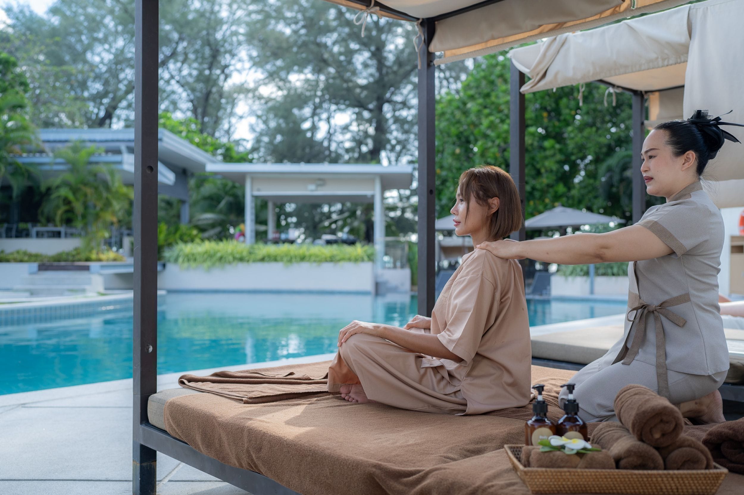 Espace de soins pour les couples, soins corporels, massages suédois