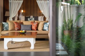 Grand Pool Villa | 1 bedroom, minibar, in-room safe, individually decorated