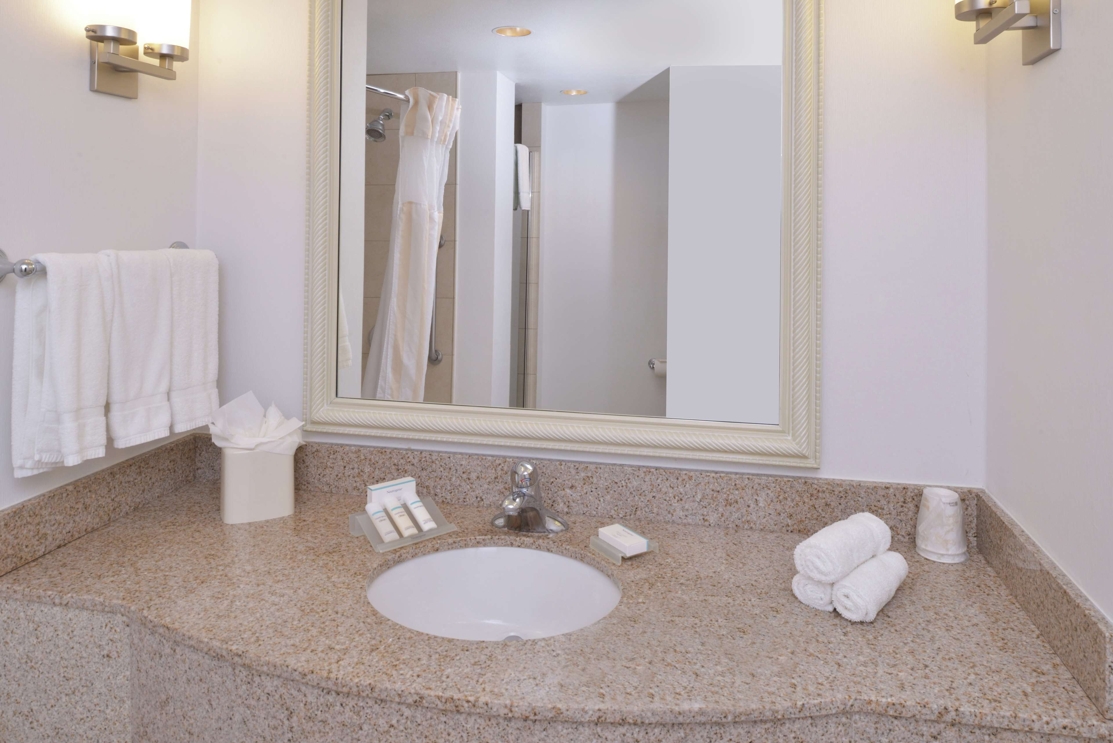 room, 2 queen beds, patio | bathroom shower