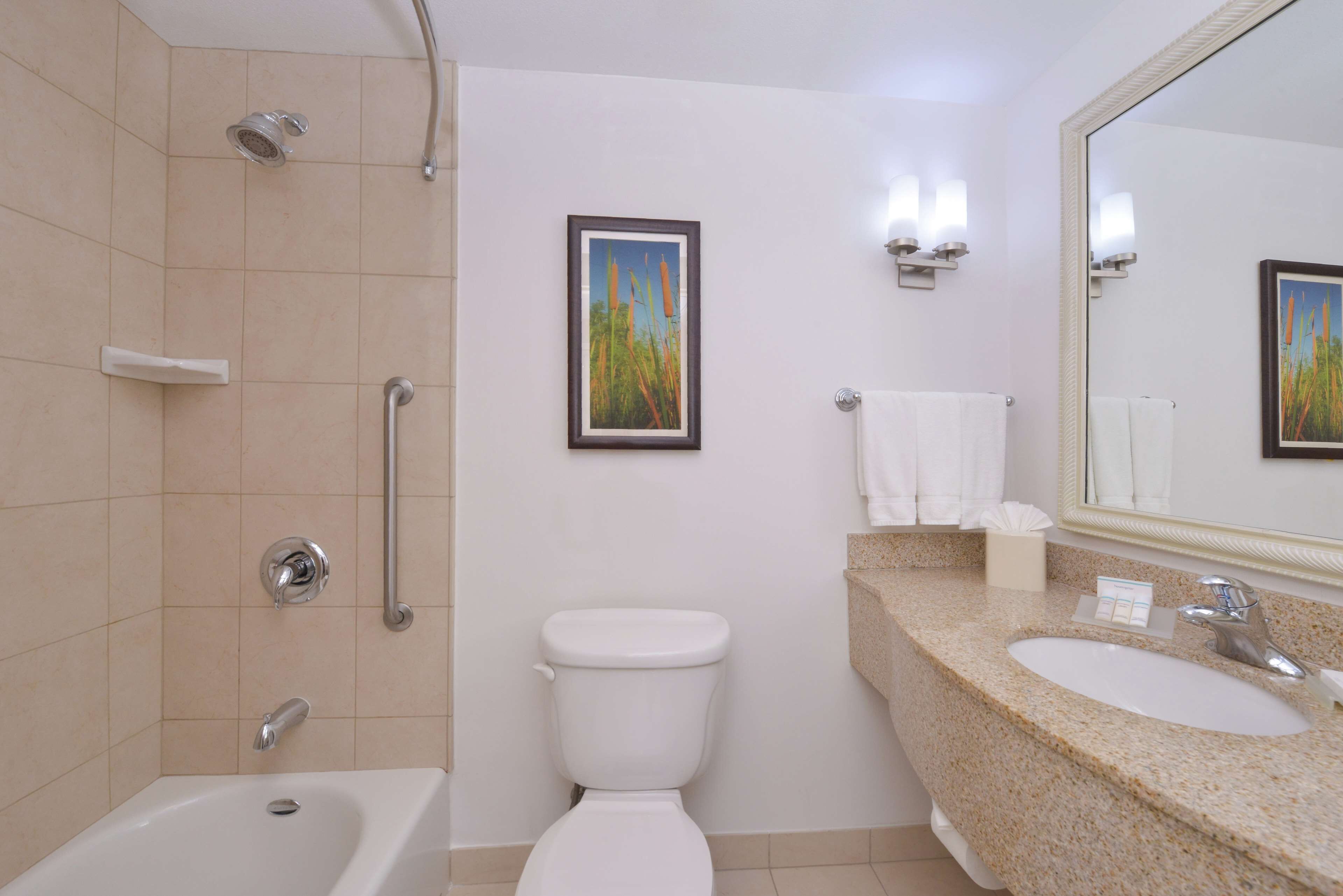 room, 1 king bed, patio | bathroom | combined shower/bathtub, free toiletries, hair dryer, towels