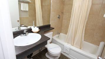 Free toiletries, hair dryer, towels