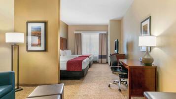 Suite, Non Smoking | Premium bedding, pillow-top beds, desk, iron/ironing board