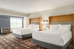 Standard Room, 2 Queen Beds, Accessible (Communications, Accessible Tub) | Desk, laptop workspace, blackout curtains, iron/ironing board - Holiday Inn Florence by IHG (Florence)
