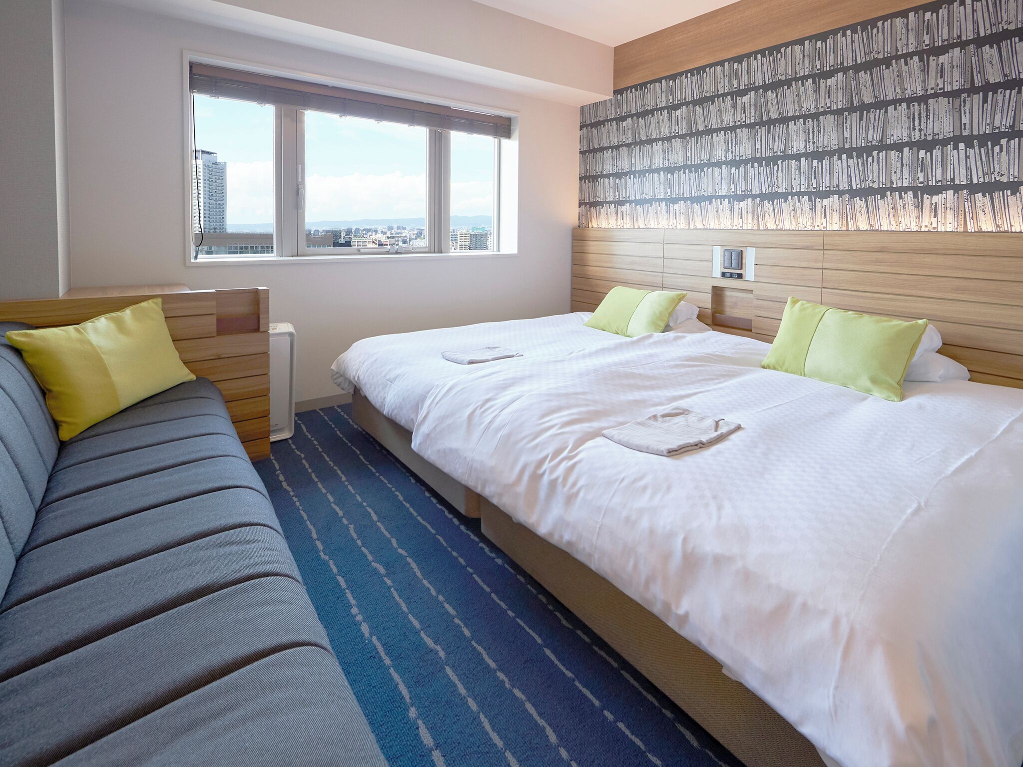 Habitación estándar con 2 camas individuales, no fumadores | Edredones de plumas, escritorio, cortinas opacas