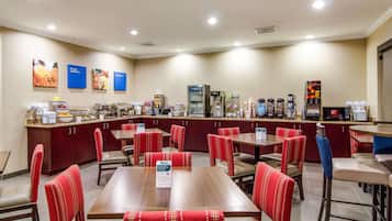 Free self-serve breakfast on weekdays