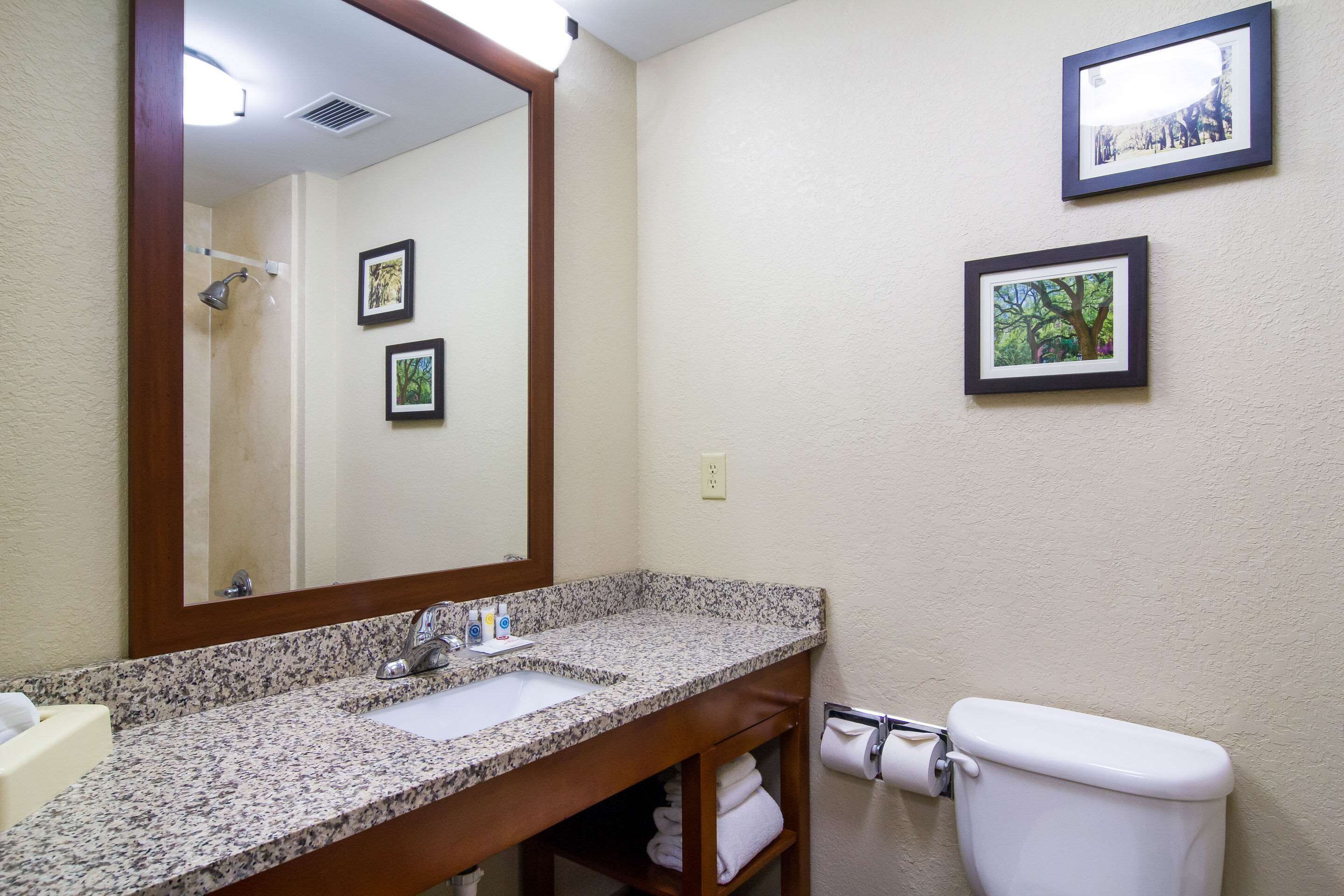 standard room, 1 king bed, non smoking | bathroom | combined shower/bathtub, hair dryer, towels