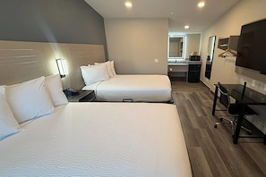 Room, 2 Double Beds, Non Smoking | Premium bedding, desk, blackout drapes, WiFi (free)