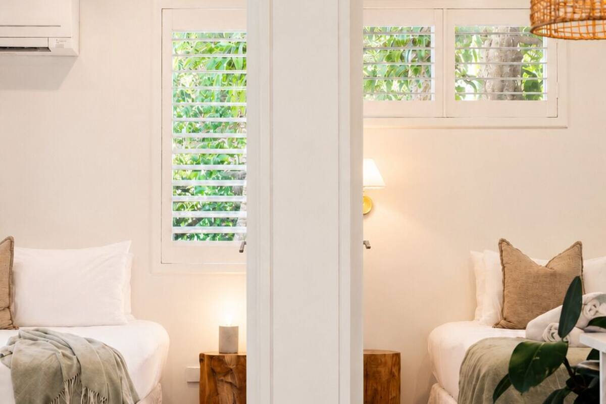 高级公寓, 2 间卧室 (Suite with 2 Ensuite Bedrooms) | 埃及棉床单、高档床上用品、迷你吧、隔音