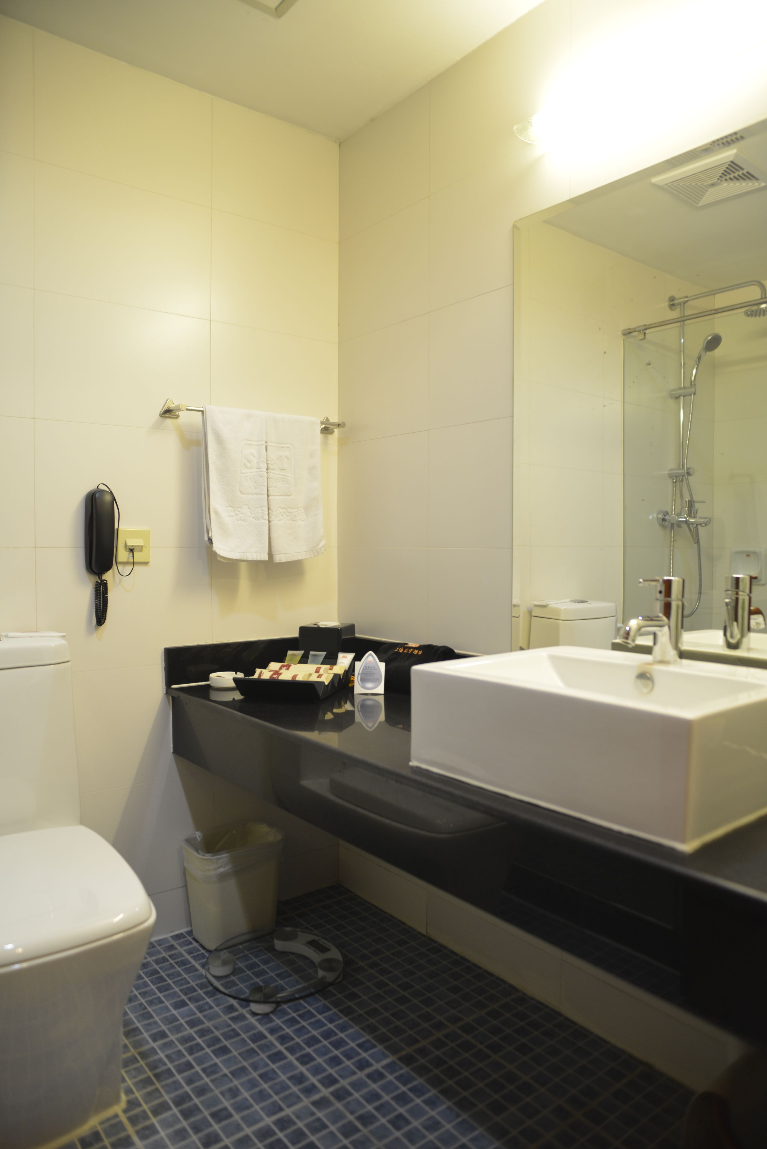 free toiletries, hair dryer, bathrobes, slippers