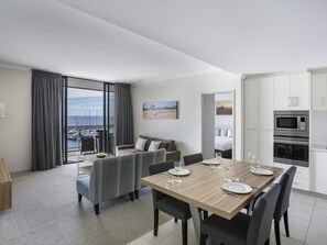 Superior Apartment, 2 Bedrooms, Harbor View | Minibar, in-room safe, desk, laptop workspace - Mantra Geraldton (Geraldton)