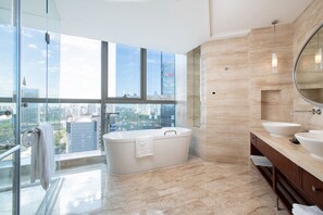 Business Room, 2 Double Beds, City View | View from room