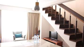 1 quarto, roupas de cama premium, frigobar, cofres nos quartos