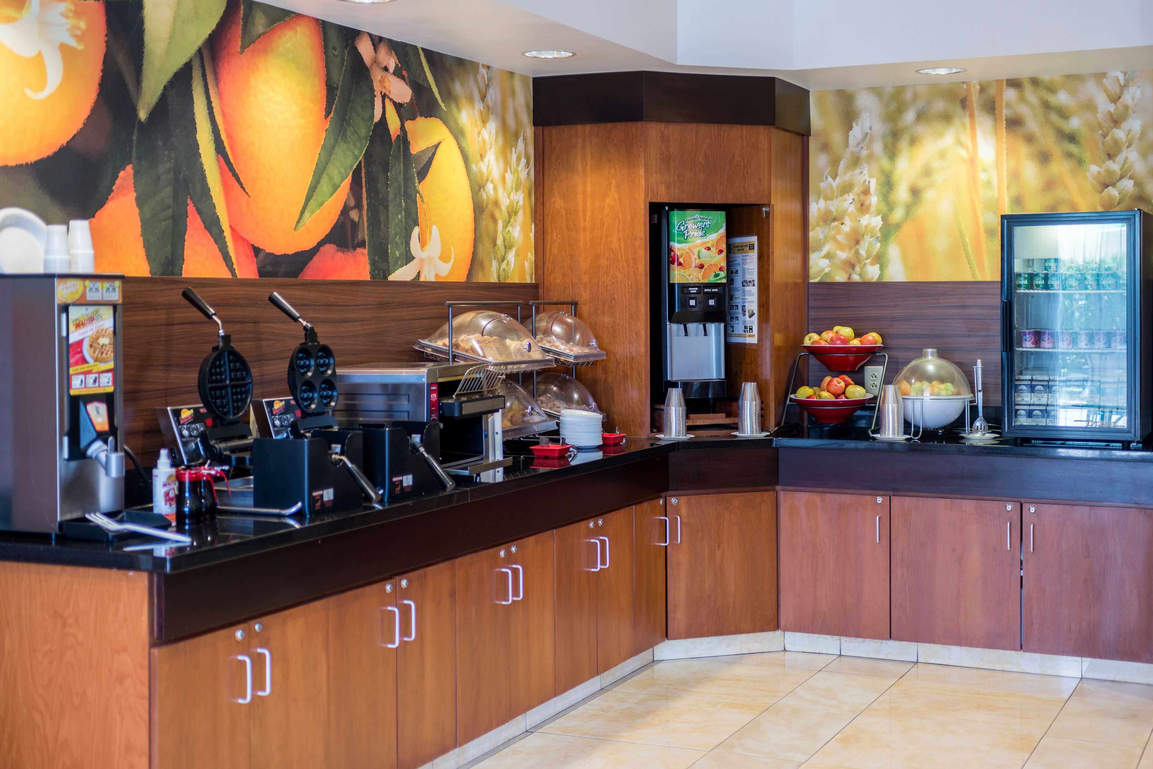 Café da manhã com buffet grátis