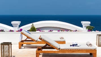 Presidential Suite, Sea View | Living area | Flat-screen TV