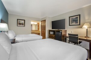 Standard Room, 2 Queen Beds, Non Smoking, Refrigerator & Microwave | Premium bedding, down comforters, pillowtop beds, in-room safe