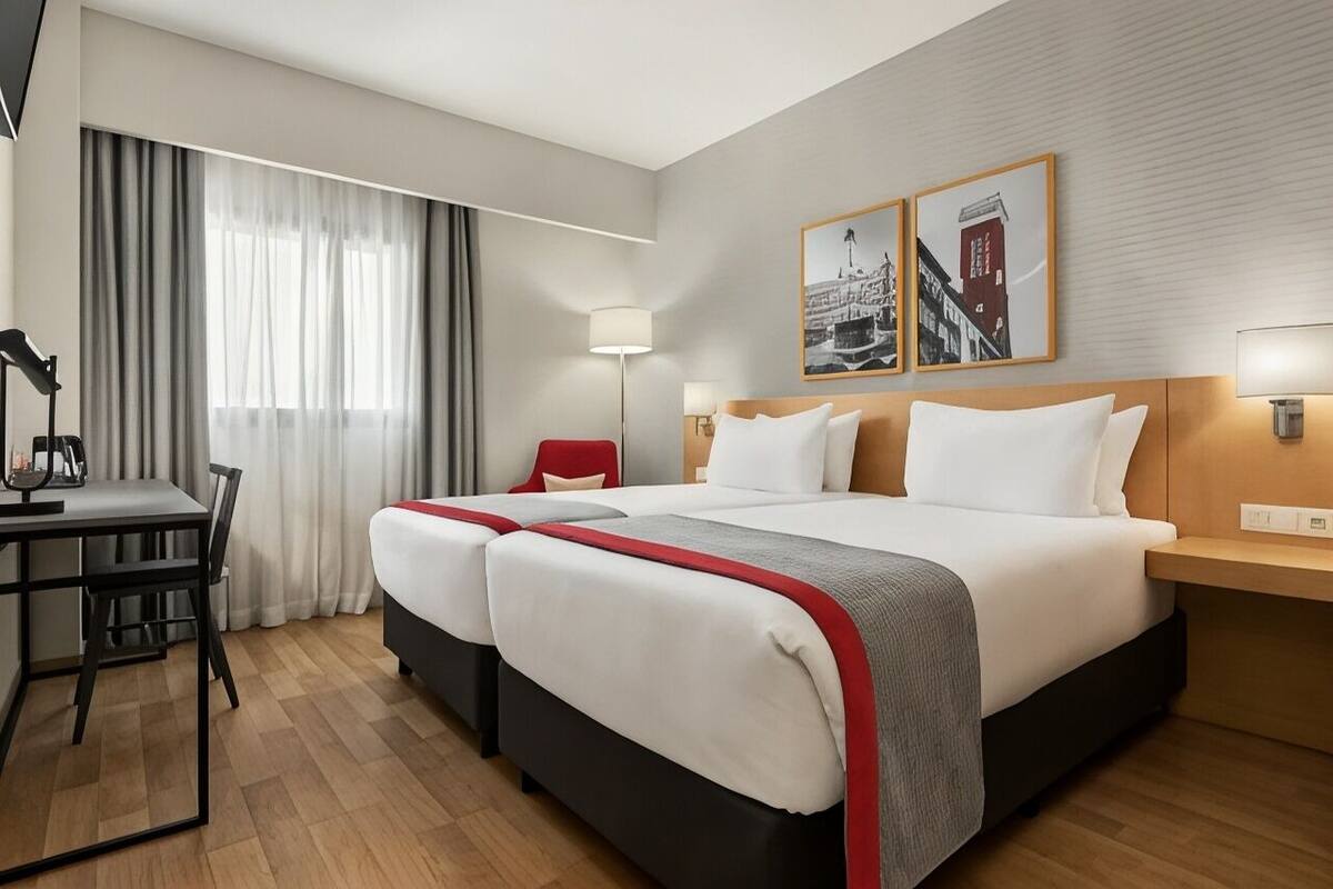Down duvets, minibar, in-room safe, desk