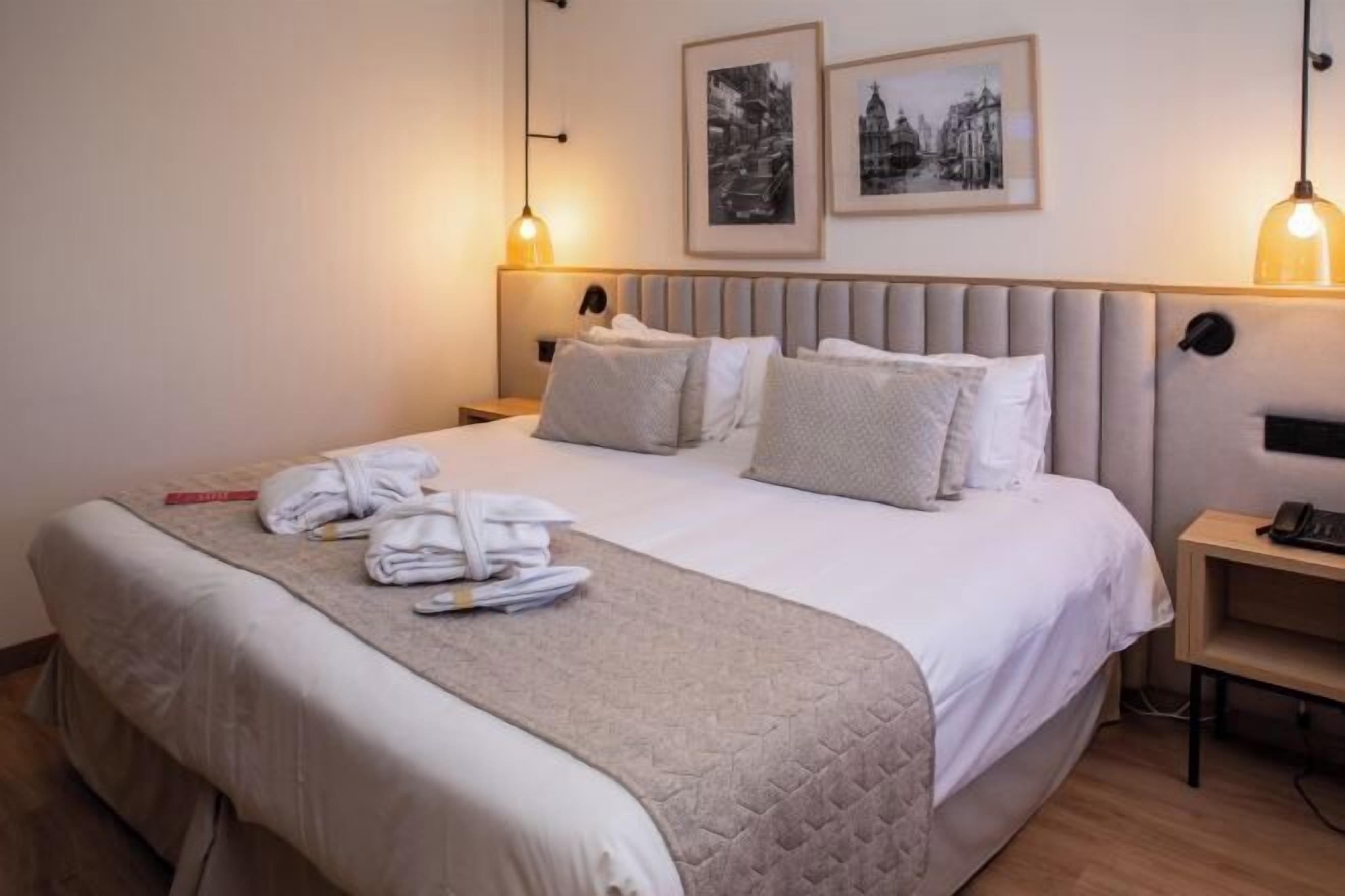 Down duvets, minibar, in-room safe, desk