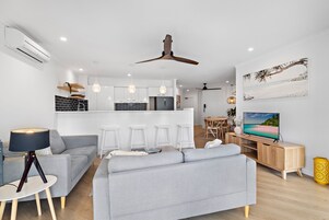 Standard Apartment, 2 Bedrooms | Living area | 55-cm Smart TV with digital channels, TV