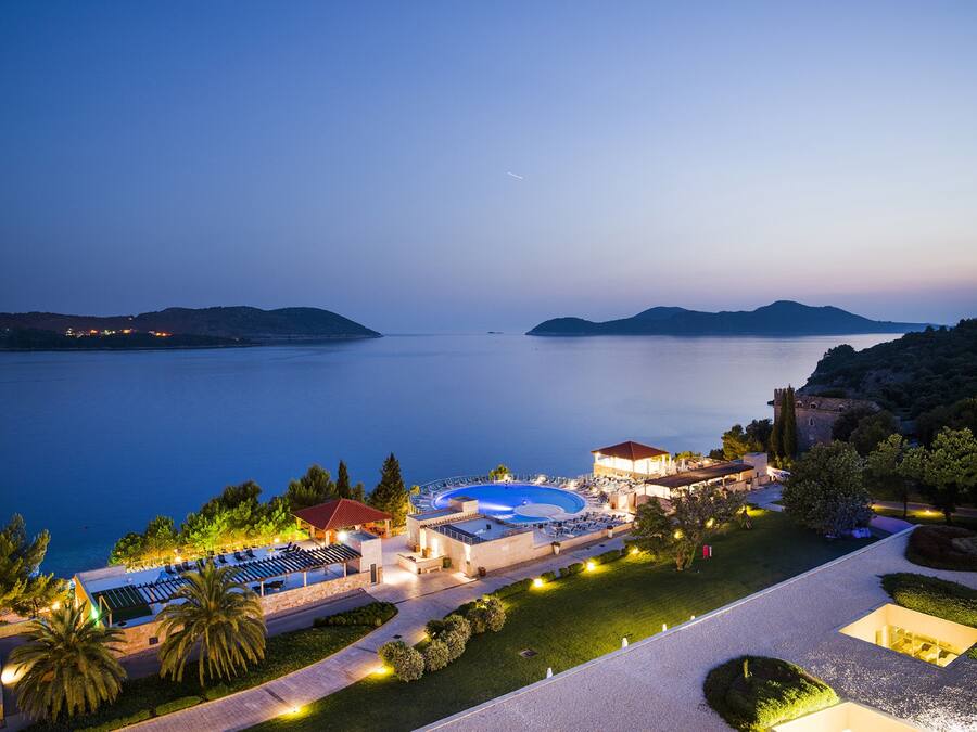 Front of property – evening/night