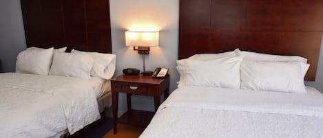 In-room safe, iron/ironing board, rollaway beds, free wired Internet