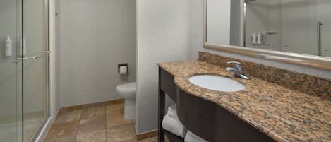 Standard Room, 1 King Bed with Sofa bed | Bathroom | Combined shower/tub, free toiletries, hair dryer, towels