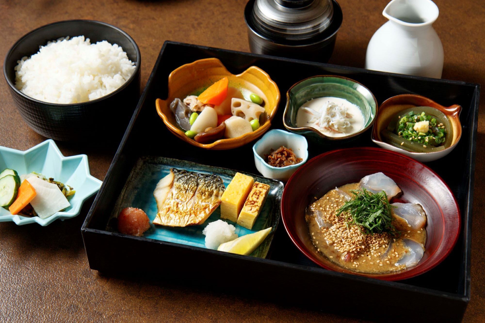 breakfast, lunch, dinner served; japanese cuisine