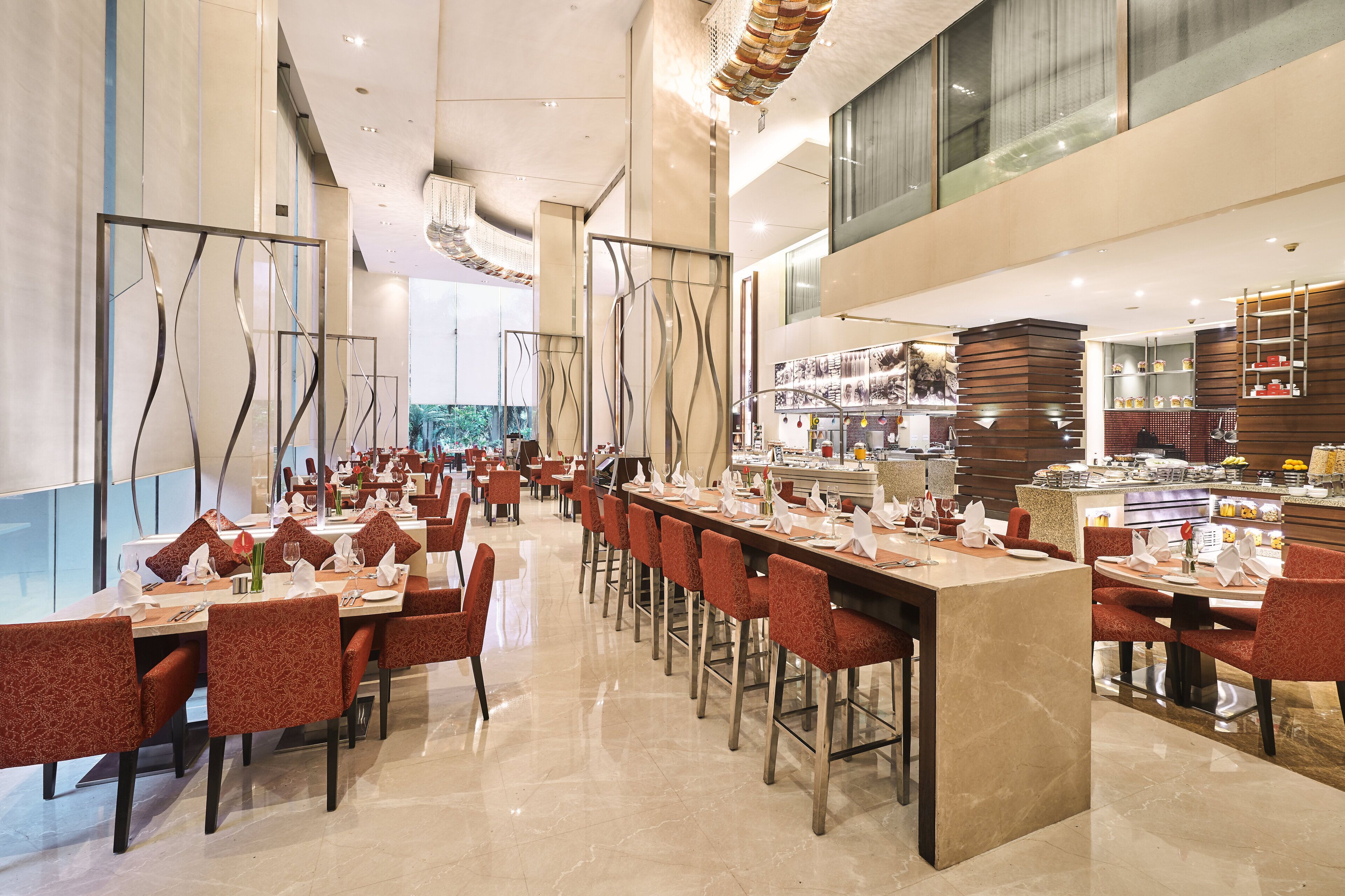 breakfast, lunch and dinner served