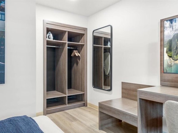 Standard Double Room, 2 Queen Beds, Private Bathroom | In-room safe, soundproofing, iron/ironing board, free WiFi